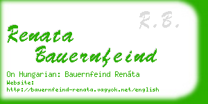 renata bauernfeind business card